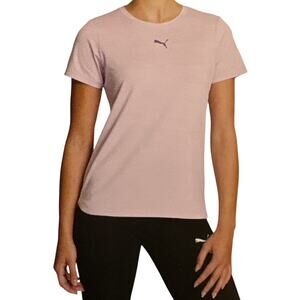 PUMA Womens Pink Logo Tee XS